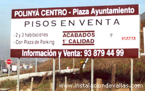 Valla publicitaria 8x3 a doble cara sin marcos