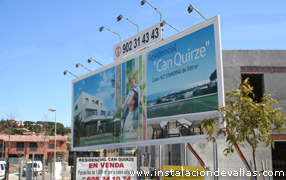 Valla publicitaria 12x4 con corp�reo e iluminada