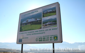 valla publicitaria 4x3 doble cara